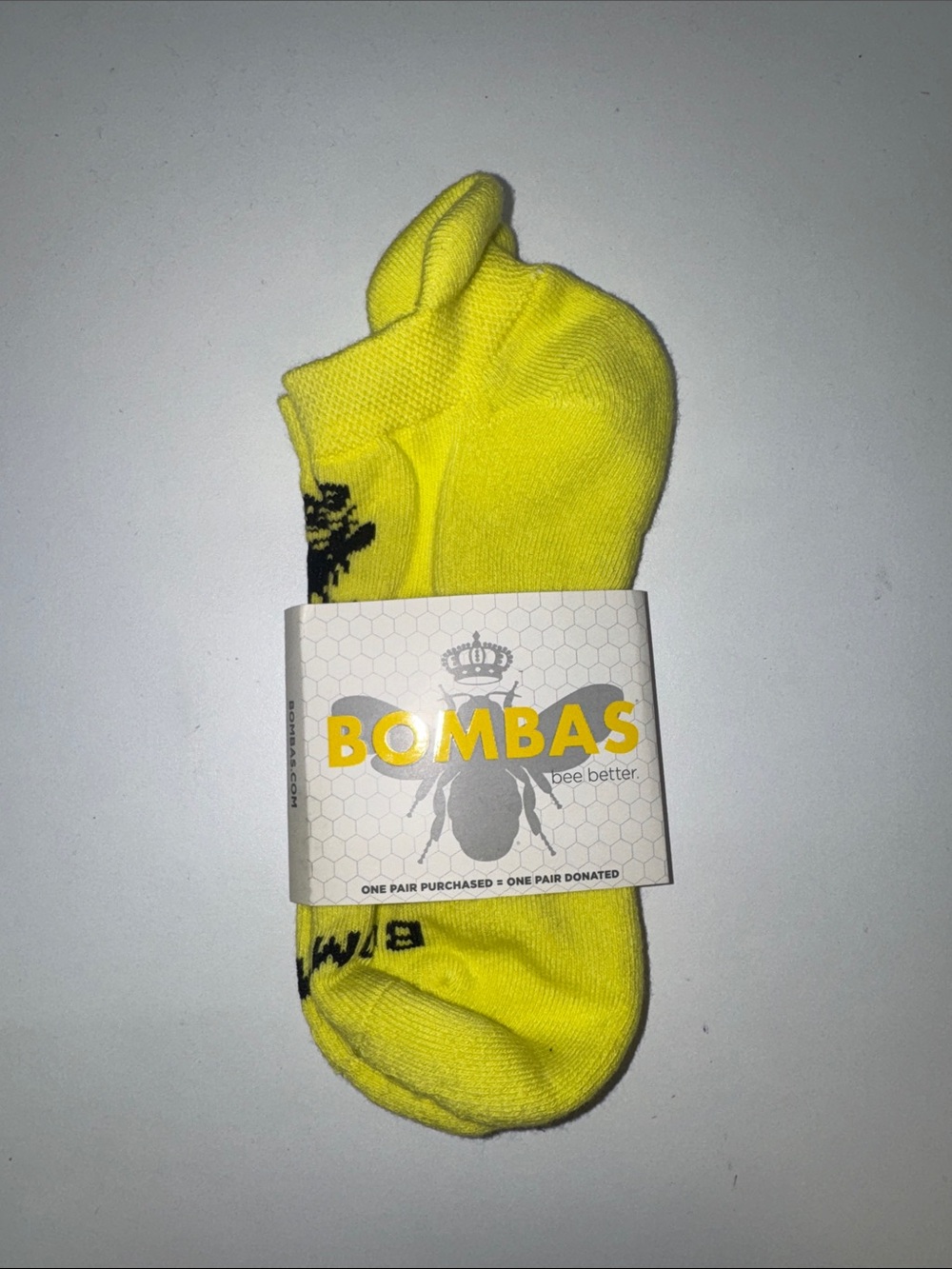 Bombas Neon Yellow low-cut Socks
